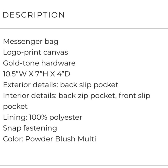 Bnwt MICHAEL KORS gorgeous designer Mimi medium logo messenger handbag. - Picture 10 of 10